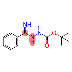 N'-[1-Amino-1-phenylmethylidene]-hydrazinecarboxylic acid tert-butyl ester