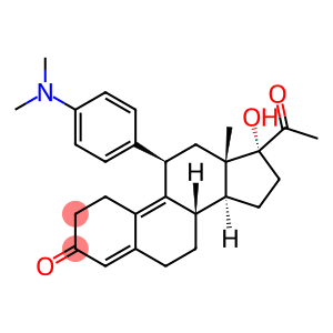 17Α-羟基-11Β-(4-N, N-二甲氨基苯基)-19-去甲孕甾-4, 9-二烯-3, 20-二酮