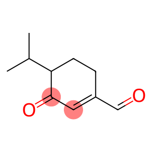 1-Cyclohexene-1-carboxaldehyde, 4-(1-methylethyl)-3-oxo-