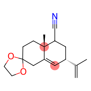 5-cyano-7-isopropenyl-4a-methyl-1,2,3,4,4a,5,6,7-octahydronaphthalene-2-spiro-2'-[1,3]-dioxolane