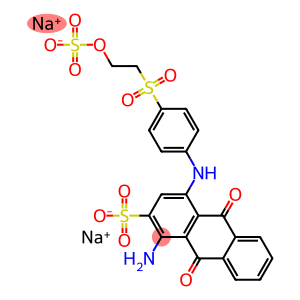 2-Anthracenesulfonic acid, 1-amino-9,10-dihydro-9,10-dioxo-4-[[4-[[2-(sulfooxy)ethyl]sulfonyl]phenyl]amino]-, disodium salt