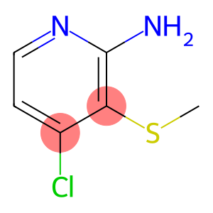 2-Pyridinamine, 4-chloro-3-(methylthio)-