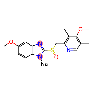 sodium 5-methoxy-2-{(S)-[(4-methoxy-3,5-dimethylpyridin-2-yl)methyl]sulfinyl}-2,3-dihydrobenzimidazol-1-ide