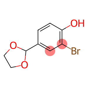 2-bromo-4-(1,3-dioxolan-2-yl)phenol