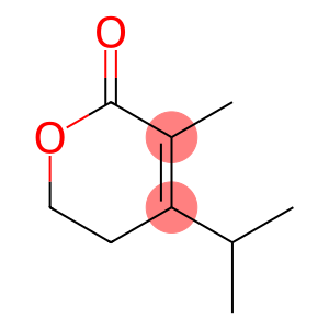 2H-Pyran-2-one, 5,6-dihydro-3-methyl-4-(1-methylethyl)-