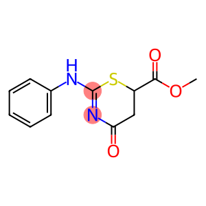 4H-1,3-Thiazine-6-carboxylic acid, 5,6-dihydro-4-oxo-2-(phenylamino)-, methyl ester