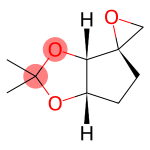 Spiro[4H-cyclopenta-1,3-dioxole-4,2-oxirane], tetrahydro-2,2-dimethyl-, (3a-alpha-,4-alpha-,6a-alpha-)- (9CI)