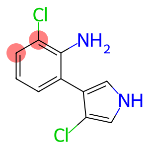 4-Chloro-3-(2-amino-3-chlorophenyl)-1H-pyrrole