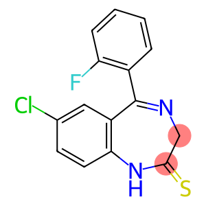 7-氯-5-(2-氟苯基)-2,3-二氢-1H-1,4-苯并二氮卓-2-硫酮