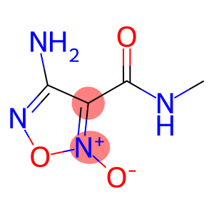 1,2,5-Oxadiazole-3-carboxamide, 4-amino-N-methyl-, 2-oxide