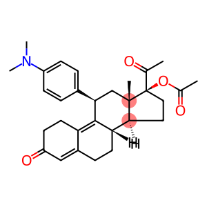 19-Norpregna-4,9-diene-3,20-dione, 17-(acetyloxy)-11-[4-(dimethylamino)phenyl]-, (11β,17α)-