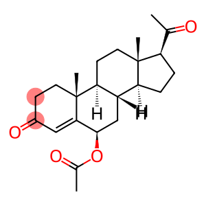 Pregn-4-ene-3,20-dione, 6-(acetyloxy)-, (6β)-