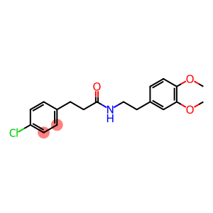 4-Chloro-N-[2-(3,4-dimethoxyphenyl)ethyl]benzenepropanamide