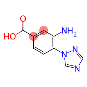 Benzoic acid, 3-amino-4-(1H-1,2,4-triazol-1-yl)- (9CI)