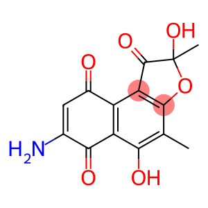 Naphtho[2,1-b]furan-1,6,9(2H)-trione,7-amino-2,5-dihydroxy-2,4-dimethyl-