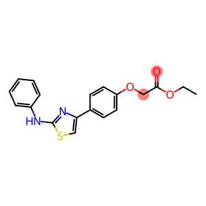 Acetic acid, 2-[4-[2-(phenylamino)-4-thiazolyl]phenoxy]-, ethyl ester