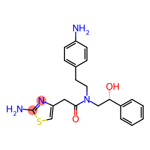 4-Thiazoleacetamide, 2-amino-N-[2-(4-aminophenyl)ethyl]-N-[(2R)-2-hydroxy-2-phenylethyl]-