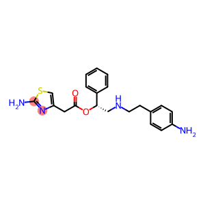 4-Thiazoleacetic acid, 2-amino-, (1R)-2-[[2-(4-aminophenyl)ethyl]amino]-1-phenylethyl ester