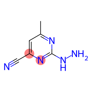 4-Pyrimidinecarbonitrile, 2-hydrazino-6-methyl- (8CI)