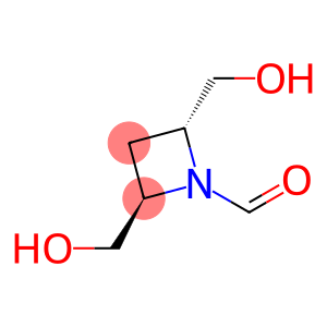 1-Azetidinecarboxaldehyde, 2,4-bis(hydroxymethyl)-, (2R-trans)- (9CI)