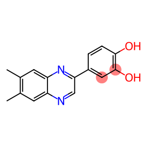 1,2-Benzenediol, 4-(6,7-dimethyl-2-quinoxalinyl)-