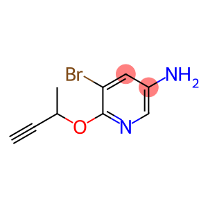 5-Bromo-6-(but-3-yn-2-yloxy)pyridin-3-amine