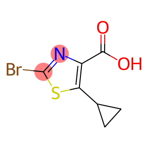 4-Thiazolecarboxylic acid, 2-bromo-5-cyclopropyl-