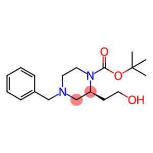 1-Piperazinecarboxylic acid, 2-(2-hydroxyethyl)-4-(phenylmethyl)-, 1,1-dimethylethyl ester, (2S)-