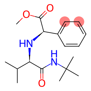Benzeneacetic acid, α-[[1-[[(1,1-dimethylethyl)amino]carbonyl]-2-methylpropyl]amino]-, methyl ester, [R-(R*,R*)]- (9CI)