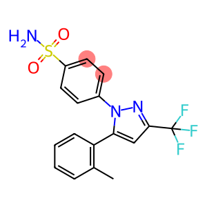 4-(5-(o-tolyl)-3-(trifluoromethyl)-1H-pyrazol-1-yl)benzenesulfonamide