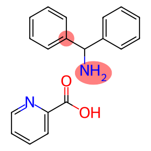 diphenylmethanamine, pyridine-2-carboxylic acid