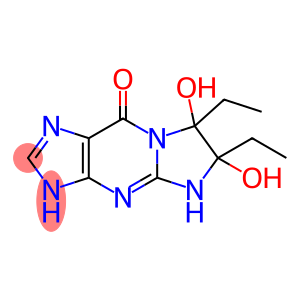 9H-Imidazo[1,2-a]purin-9-one, 6,7-diethyl-3,5,6,7-tetrahydro-6,7-dihydroxy-