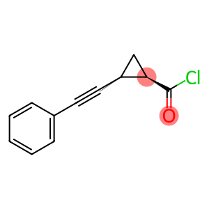 Cyclopropanecarbonyl chloride, 2-(phenylethynyl)-, cis- (9CI)
