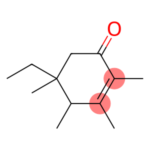 5-ethyl-2,3,4,5-tetramethylcyclohex-2-en-1-one