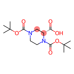(R)-1-N-BOC-4-N-BOC-哌嗪-2-羧酸