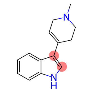 1H-Indole, 3-(1,2,3,6-tetrahydro-1-methyl-4-pyridinyl)-