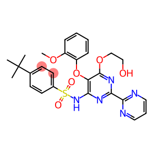 N-[6-(2-hydroxyethoxy)-5-(2-methoxyphenoxy)-2-pyrimidin-2-yl-pyrimidin-4-yl]-4-tert-butyl-benzenesulfonamide