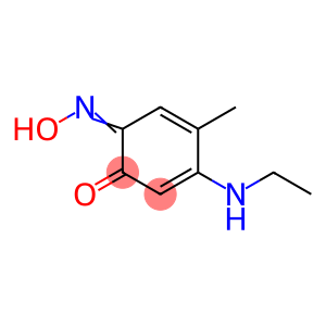 3,5-Cyclohexadiene-1,2-dione, 4-(ethylamino)-5-methyl-, 1-oxime (9CI, ACI)