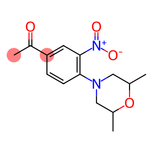 Ethanone, 1-[4-(2,6-dimethyl-4-morpholinyl)-3-nitrophenyl]-