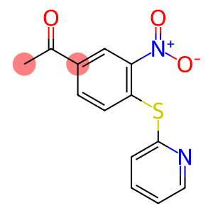 3-NITRO-4-(PYRIDIN-2-YLTHIO)ACETOPHENONE