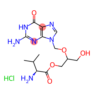 2-[(2-amino-6-oxo-6,9-dihydro-3H-purin-9-yl)methoxy]-3-hydroxypropyl (2S)-2-amino-3-methylbutanoate hydrochloride hydrate