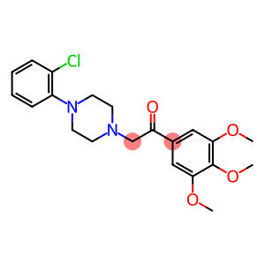α-[4-(o-Chlorophenyl)-1-piperazinyl]-3',4',5'-trimethoxyacetophenone