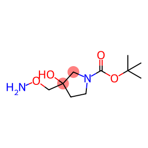 1-Pyrrolidinecarboxylic acid, 3-[(aminooxy)methyl]-3-hydroxy-, 1,1-dimethylethyl ester