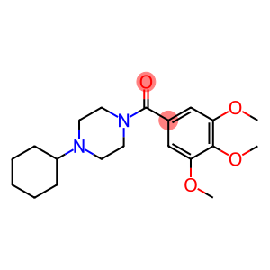 (4-cyclohexylpiperazin-1-yl)(3,4,5-trimethoxyphenyl)methanone