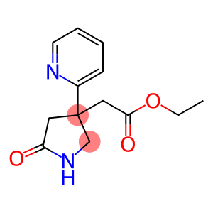 3-Pyrrolidineacetic acid, 5-oxo-3-(2-pyridinyl)-, ethyl ester