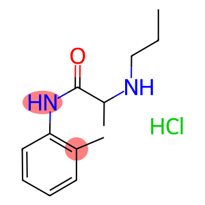 2-(propylamino)-o-propionotoluididmonohydrochloride