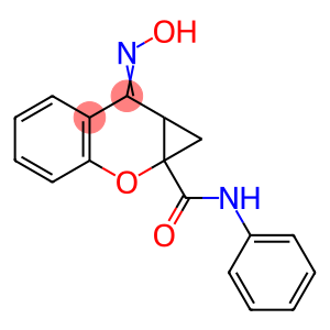 7,7a-Dihydro-7-(hydroxyimino)-N-phenylbenzo[b]cyclopropa[e]pyran-1a(1H)-carboxamide