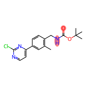 tert-Butyl 4-(2-chloropyrimidin-4-yl)-2-methylbenzylcarbamate