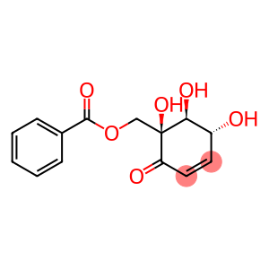 2-Cyclohexen-1-one, 6-[(benzoyloxy)methyl]-4,5,6-trihydroxy-, (4R,5S,6S)-