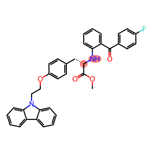 O-[2-(9H-Carbazol-9-yl)ethyl]-N-[2-(4-fluorobenzoyl)phenyl]-L-tyrosine methyl ester